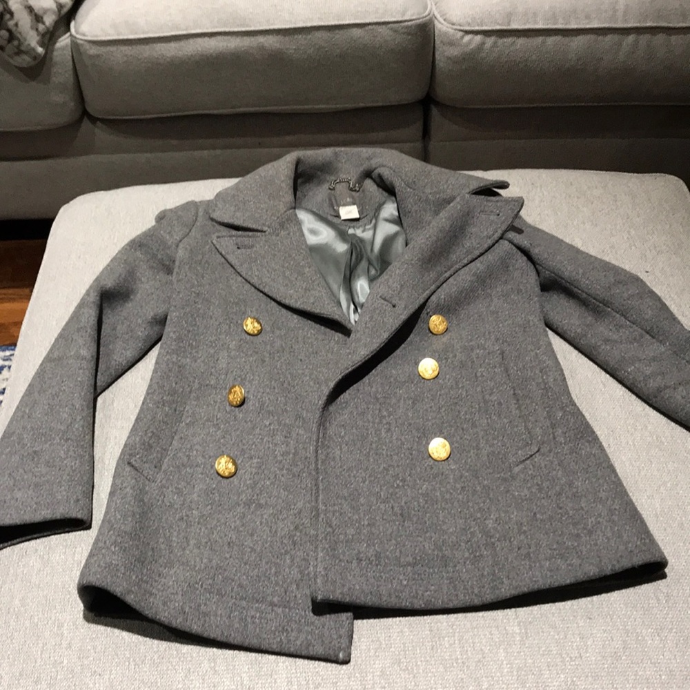 Grey J.Crew Pea Coat